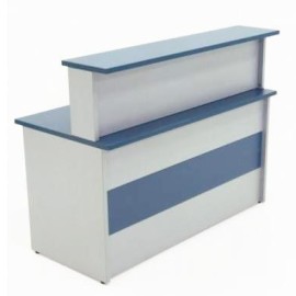Balcão Reto Azul/Cristal