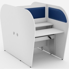 Mesa Callcenter Duplo c/ abafador