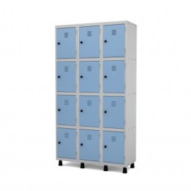 Roupeiro 12 portas – 3/12 – Cinza/Color
